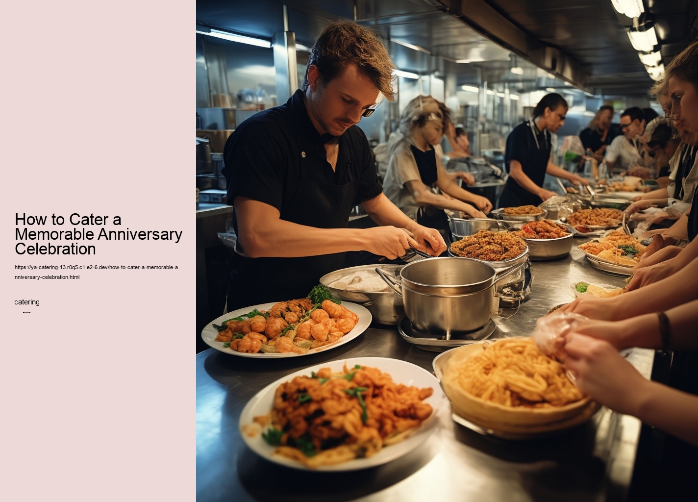 How to Cater a Memorable Anniversary Celebration