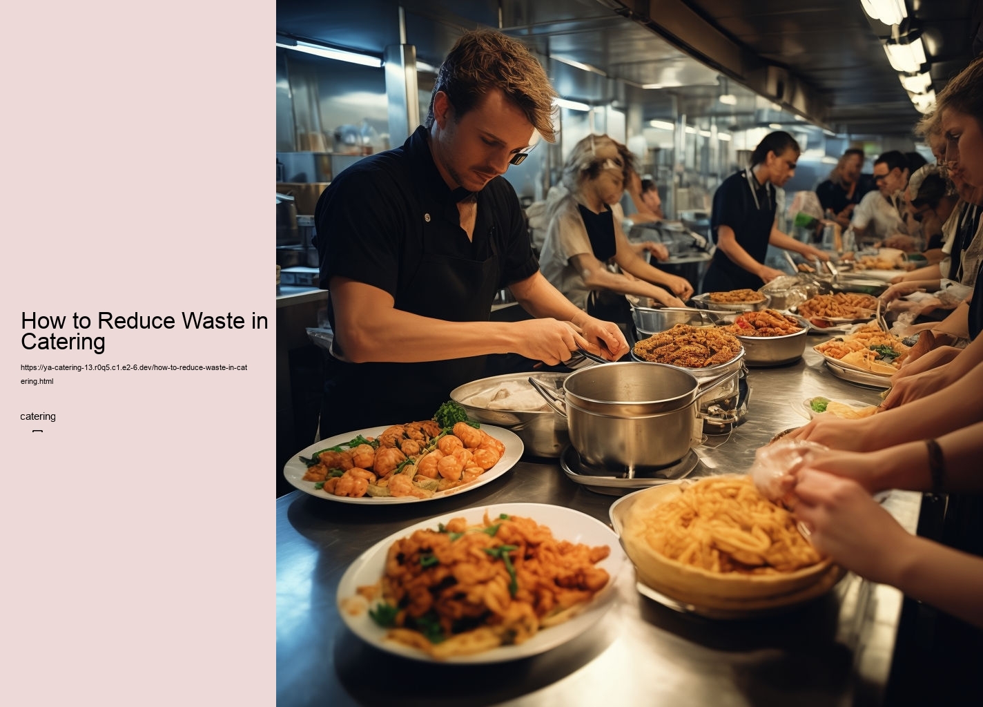 How to Reduce Waste in Catering